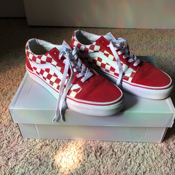 how much are red checkered vans